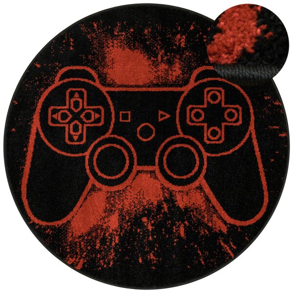 Koberec Lima G932A Gamepad čierny / svetločervený kruh