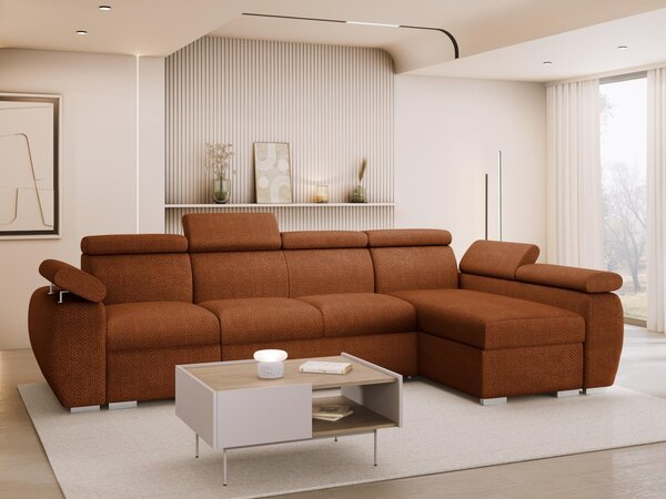 Mirjan24 Rohová rozkladacia pohovka Giza LCP, Strana: Pravá - 1p(65)+2r+LCp, Dostupné poťahy: Flow 09 5903211481901