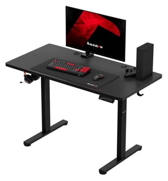Elektrický výškovo nastaviteľný herný stôl Hero 8.1 čierny