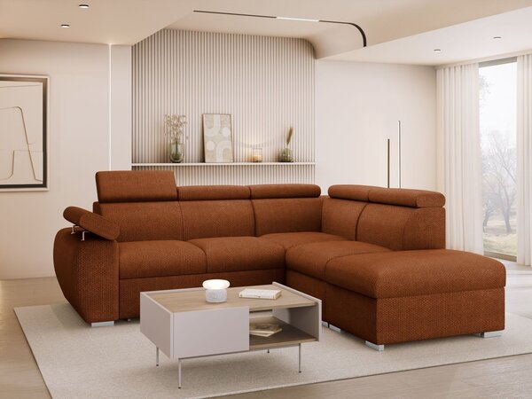 Mirjan24 Rohová sedačka Giza 2RR1P, Strana: Pravá - 2r+R+1p(65)+PUFAp, Dostupné poťahy: Flow 09 5903211482038