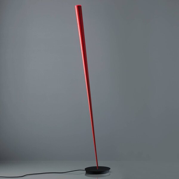 Dizajnová stojaca lampa Nápoj v červenej