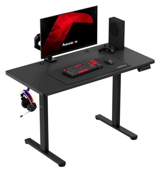 Elektrický výškovo nastaviteľný herný stôl Hero 8.1 čierny