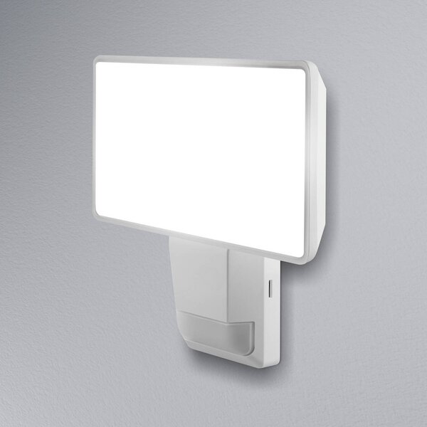 OSRAM LED senzorový exterierove bodove svetla ENDURA PRO FLOOD, biely, 27 W, Biela / opálová, Plast
