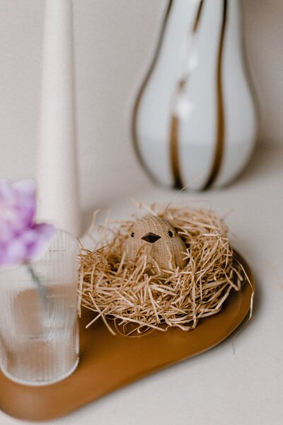 Drevený vtáčik Baby Sparrow Natural Oak