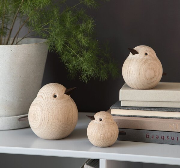 Drevený vtáčik Baby Sparrow Natural Oak