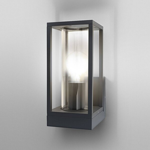 OSRAM Vonkajšie nástenné svietidlo ENDURA CLASSIC FRAME, tmavošedé IP44, Hliník / sivá / zinok, Hliník, Moderný