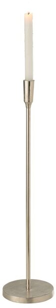 Strieborný raw vysoký svietnik na úzku sviečku Norry silver - Ø 15*61cm - J-Line by Jolipa