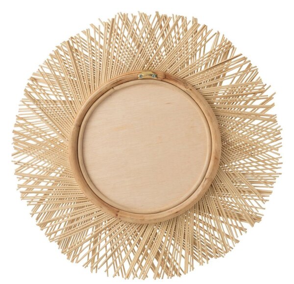 Nástenné okrúhle zrkadlo lemované trávou Daan grass - Ø 60*5cm - J-Line by Jolipa