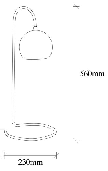 ASIR Stolová lampa YILAN čierna