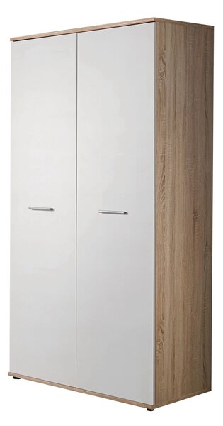 Detská šatníková skriňa EMAN - šírka 90 cm, dub sonoma / biela