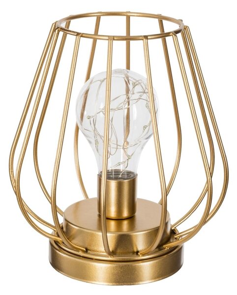 DekorStyle Drôtená LED lampa so žiarovkou 17 cm