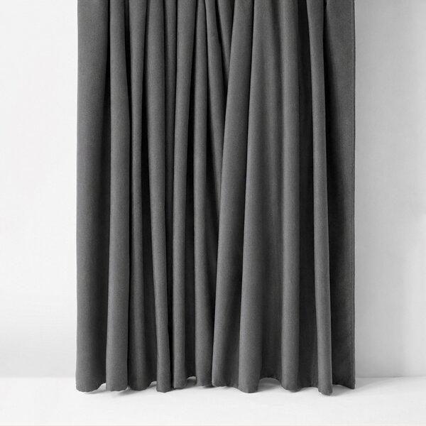 Goldea zatemňovací záves 100% blackout - tmavo sivý 270x180 cm