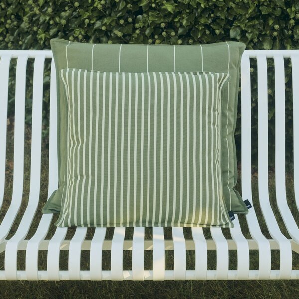 Vonkajší vankúš Terrazza Olive Bold Stripe 50 × 50 cm