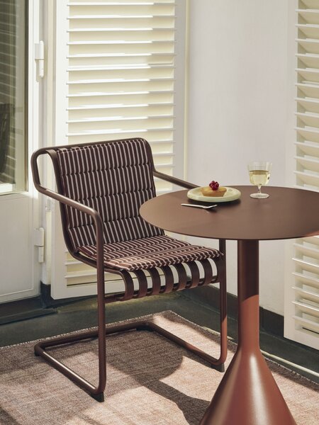 Sedák Terrazza Terracotta bold stripe 82 × 40 cm