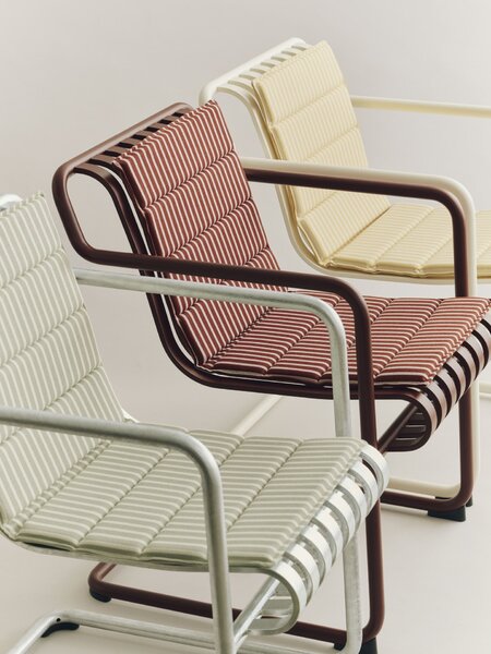 Sedák Terrazza Terracotta bold stripe 82 × 40 cm