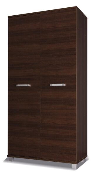 Predsieňová skriňa 100 cm so šatníkovou tyčou ANDOVER - gaštan wenge
