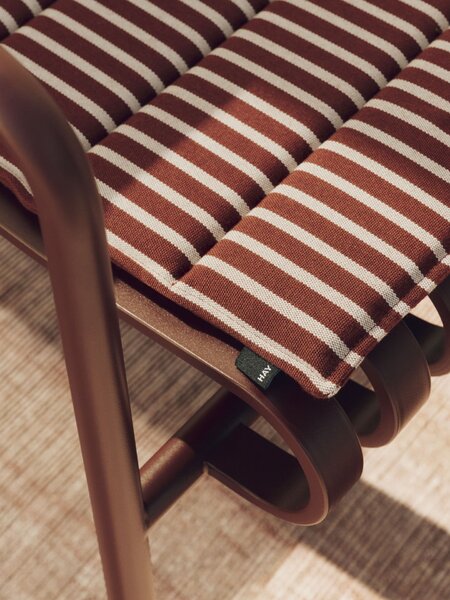 Sedák Terrazza Terracotta bold stripe 82 × 40 cm