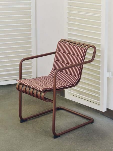 Sedák Terrazza Terracotta bold stripe 82 × 40 cm
