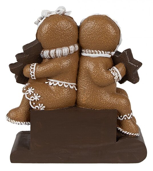 Vianočný adventný kalendár s perníčkami Gingerbread - 11*4*13 cm - Clayre & Eef