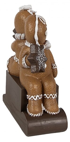 Vianočný adventný kalendár s perníčkami Gingerbread - 11*4*13 cm - Clayre & Eef