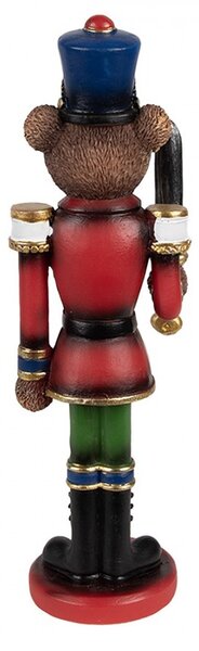 Vianočná dekorácia medvedík ako Luskáčik - 7*6*20 cm - Clayre & Eef