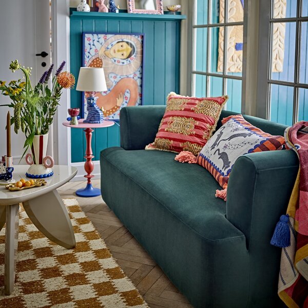 Dekoratívny vankúš z recyklovanej bavlny Missy 35 × 60 cm