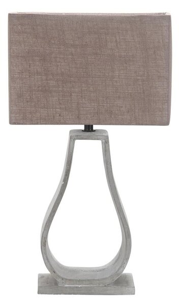 Moderná stolná lampa FEMO - 1xE27, 60W, šedá / béžová