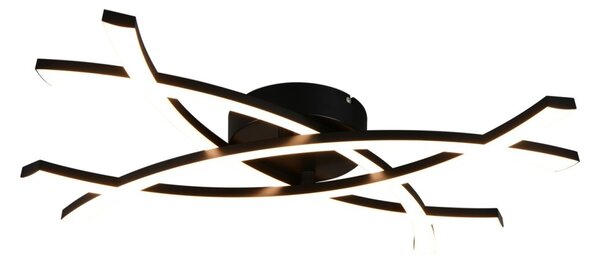 Trio TR23691132 LED nástenné svietidlo POLLOCK | 22W integrovaný LED zdroj | 1x2500lm | 3000K | čierna