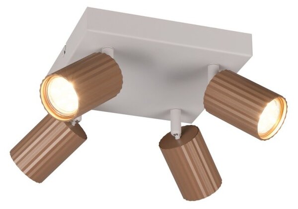 Trio T867730465 bodové stropné svietidlo SOKA | 10W GU10 | hnedá