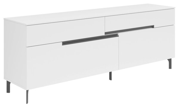 NÍZKA KOMODA, biela, 171/65/42 cm Xora - Online Only drobný nábytok, Online Only
