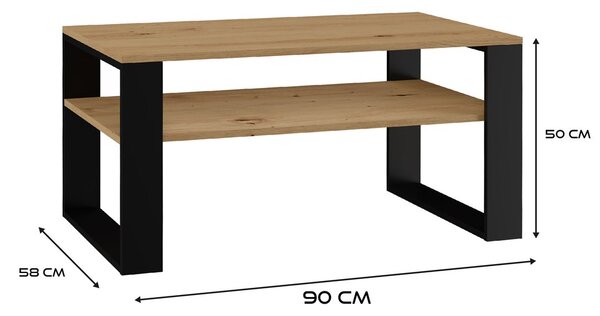 Falco Konferenčný stolík Sava 1 dub artisan/čierna