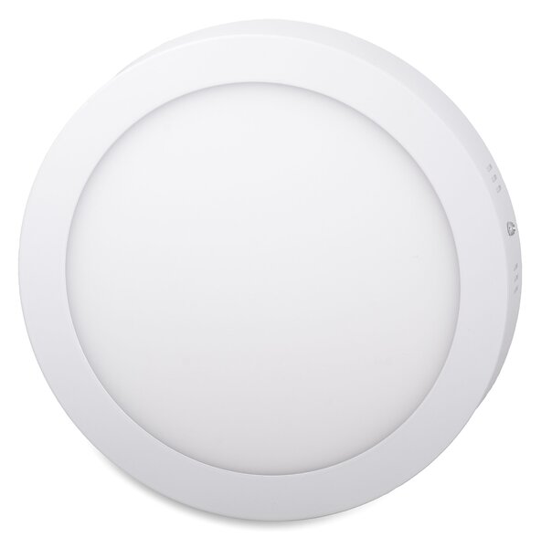 Biely prisadený LED panel guľatý 300mm 24W Economy Farba svetla Denná biela