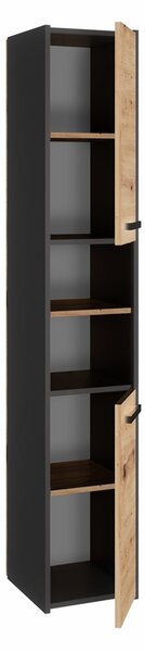 Kúpeľňová skrinka S30 Antracit + dub artisan