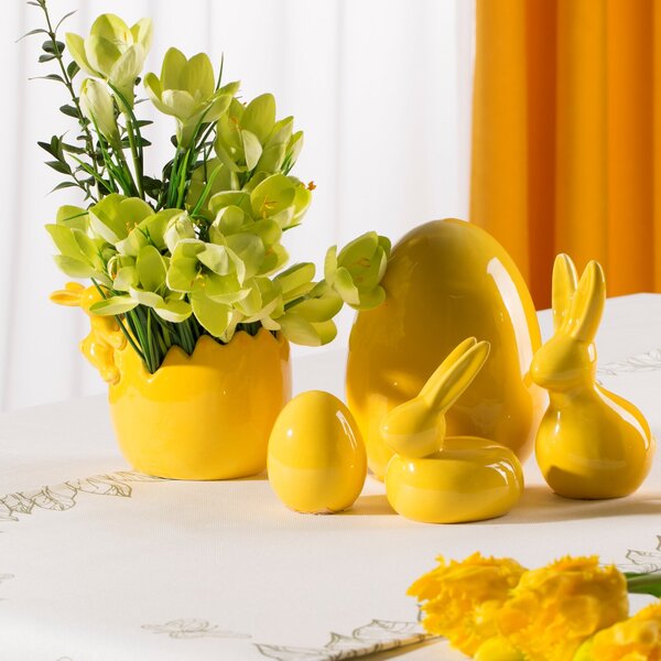 VEĽKONOČNÁ SOŠKA EASTER2 SADA 2 KS 10X10 CM ŽLTÁ