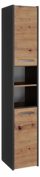 Kúpeľňová skrinka S30 Antracit + dub artisan
