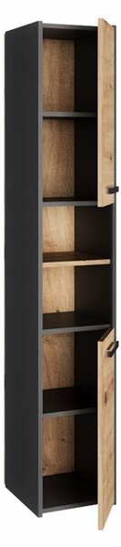Kúpeľňová skrinka S30 Antracit + dub artisan