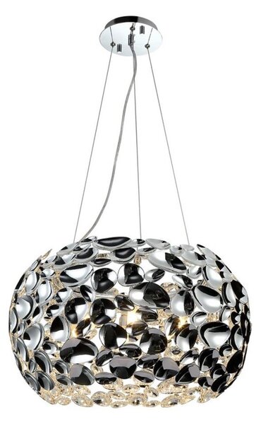 Open Design OR80162 - Závesný luster na lankách CARERA 6xG9/7W/230V pr. 55 cm lesklý chróm
