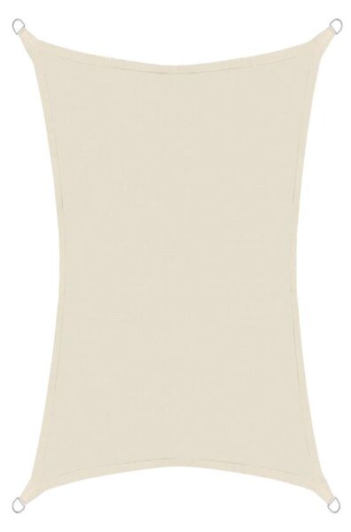 Anndora Slnečná clona 4x6m HDPE krémová — krémová