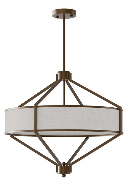 Open Design OR85846 - Luster na tyči ZUNDO 4xE27/15W/230V hnedá/béžová