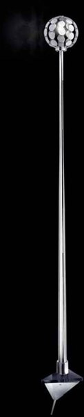 Nástenné svietidlo Sfera, čierny držiak, 151 cm