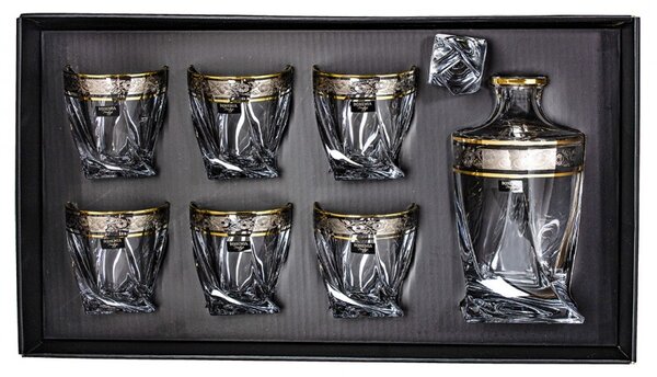 BOHEMIA QUADRO GOLD-PLATINUM WHISKY SADA 1+6 KS