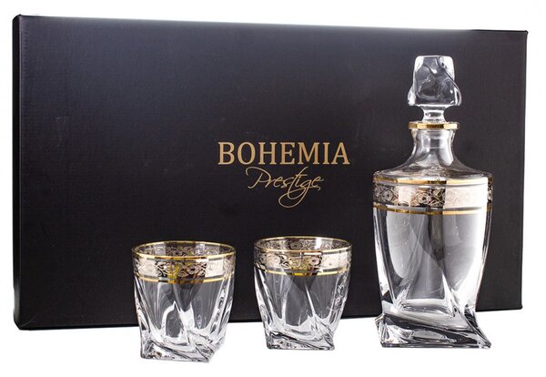 BOHEMIA QUADRO GOLD-PLATINUM WHISKY SADA 1+6 KS