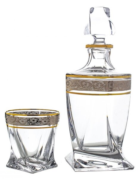 BOHEMIA QUADRO GOLD-PLATINUM WHISKY SADA 1+6 KS