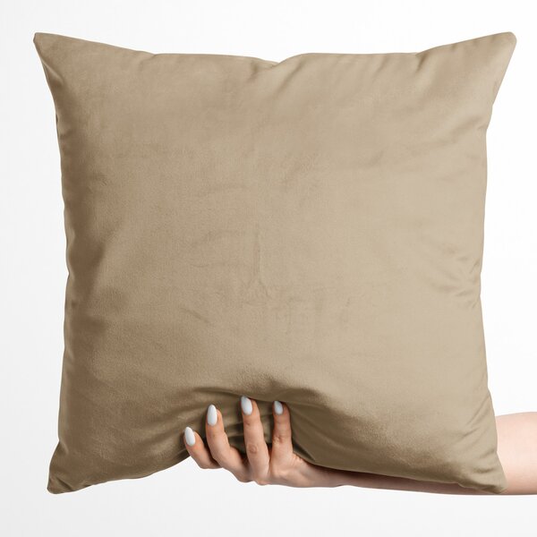 Biante Zamatová obliečka na vankúš Velvet Prémium SVP-045 Kávovo béžová 30 x 50 cm