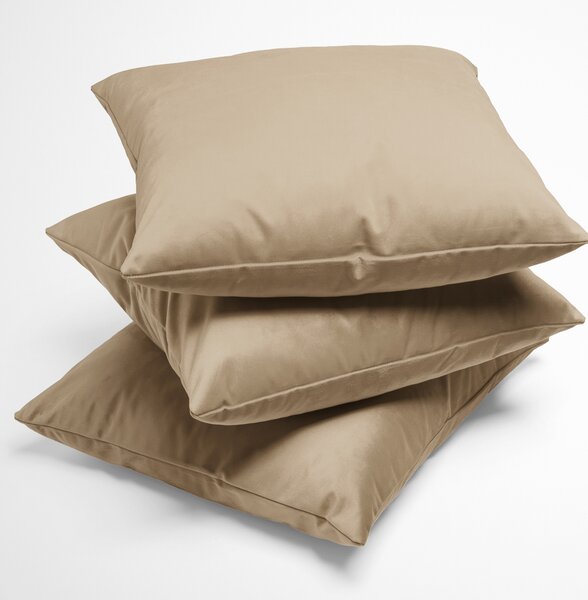 Biante Zamatová obliečka na vankúš Velvet Prémium SVP-045 Kávovo béžová 30 x 50 cm