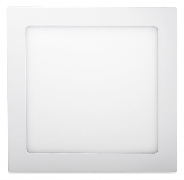 Biely vstavaný LED panel hranatý 225x225mm 18W Premium Farba svetla Teplá biela