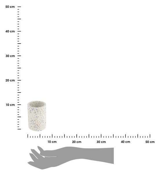 Kúpeľňový pohár Terrazzo, kombinácia farieb, 200 ml