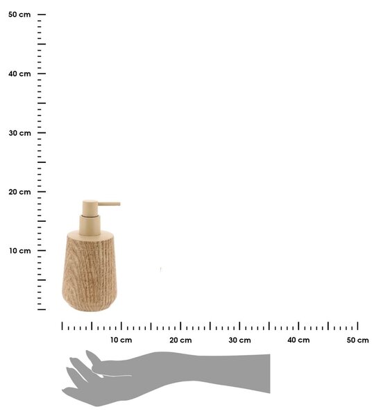 Dávkovač mydla Rivo, béžová, 350 ml