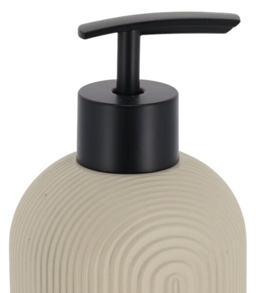 Dávkovač mydla Elya, béžová/s čiernymi prvkami, 400 ml
