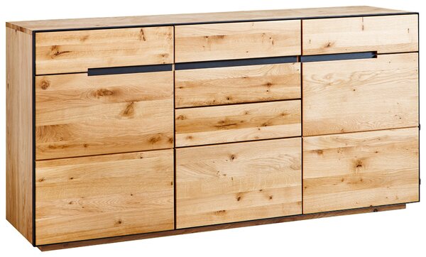 ŠIROKÁ KOMODA, divoký dub, farba duba, 165/85/42 cm Linea Natura - Komody